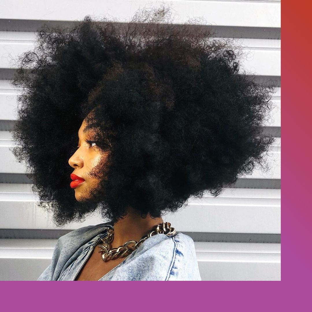 ClubMelanin's tweet photo. Huh? I can't hear you over the volume of my hair 💁🏾‍♀️ https://t.co/BVYuYIN4nW