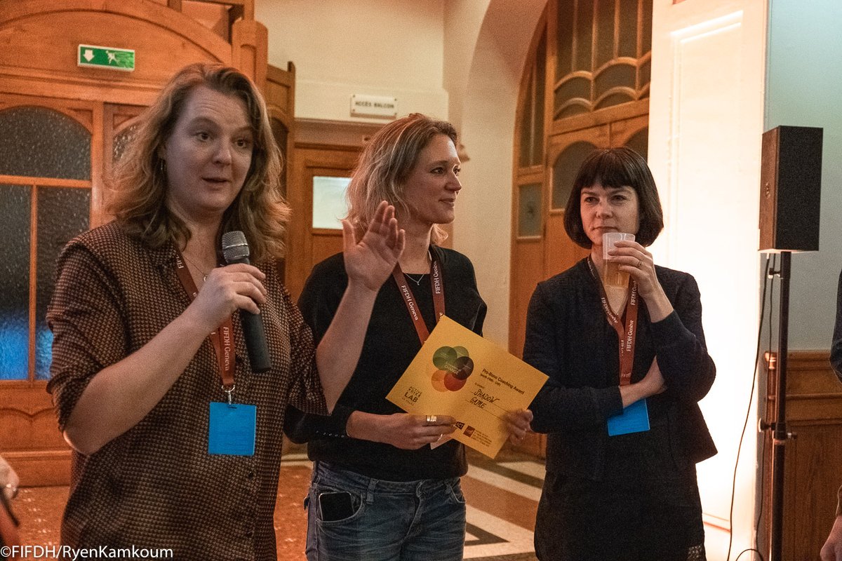 LauraLongobardi's tweet photo. #ImpactDay20Award @FIFDH goes to #ShadowGame. A coming of age odyssey of young migrants in their dangerous attempt to cross Europe's border. The prize of 4k USD worth coaching to develop a successful Impact strategy by @Ellen_ActiVoice. Huge congrats @elsjevD  and rest of team! https://t.co/4fxGm7TxTk