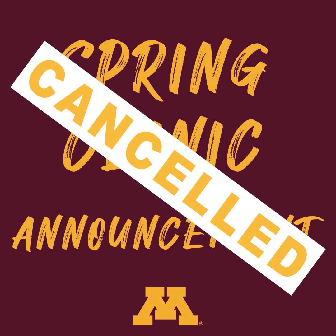gopherwlax's tweet image. Due to university policy, our spring clinic has been cancelled. We wish everyone luck their their high school seasons and hope to see you at future events!