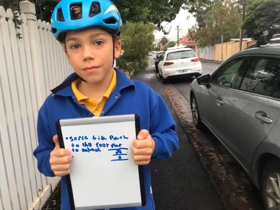 It’s #ride2school day. Let’s build the infrastructure our kids need to be able to get around safely! #activetransport #activemoreland #activekids #ride2work