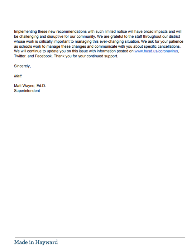 Important Notice: New guidance regarding gatherings and travel.