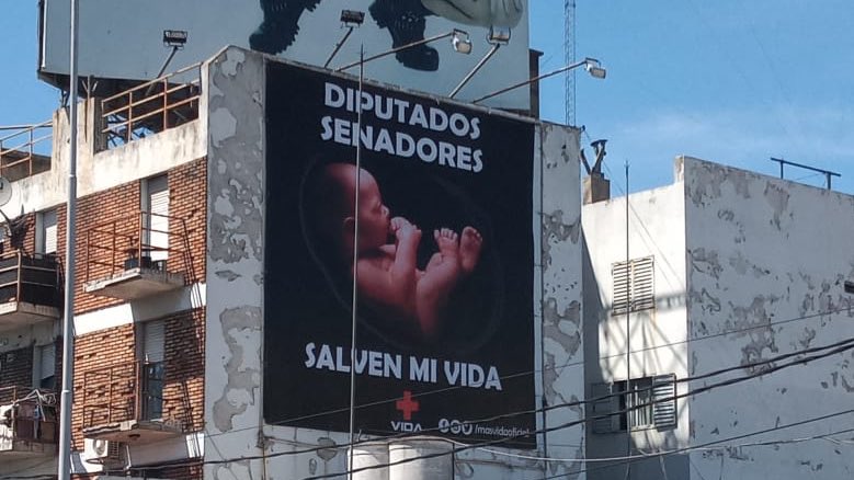 Otro cartel más se suma a la campaña 
Diputados y Senadores salven las 2 Vidas 
#VotaVida