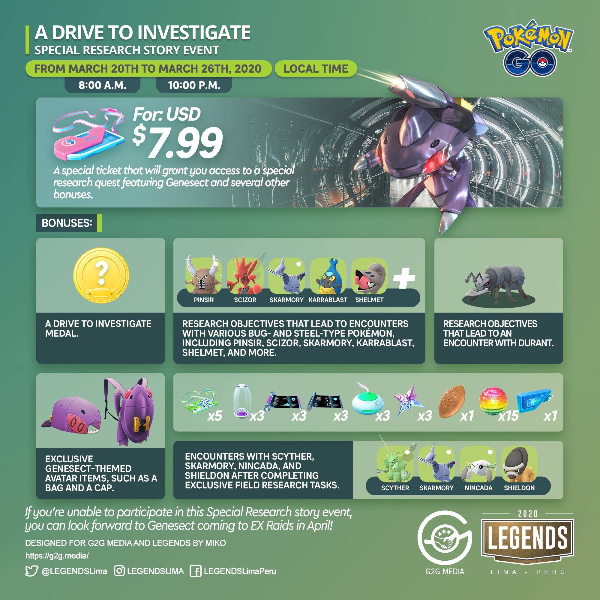 Genesect is coming to Pokémon GO in a new Special Research story