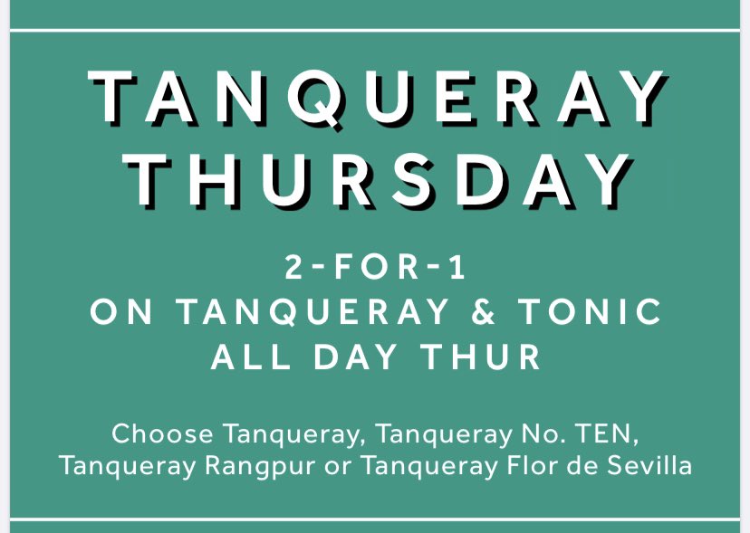 SlugMancPicc's tweet image. Even though we’re now doing the amazing ‘Laughs And Carafes’ on a Thursday - don’t forget you can still grab 2-for-1 on Tanqueray and tonic!! 

Enjoy ALL the gin!! 😍😍

#gin #thirstythursday