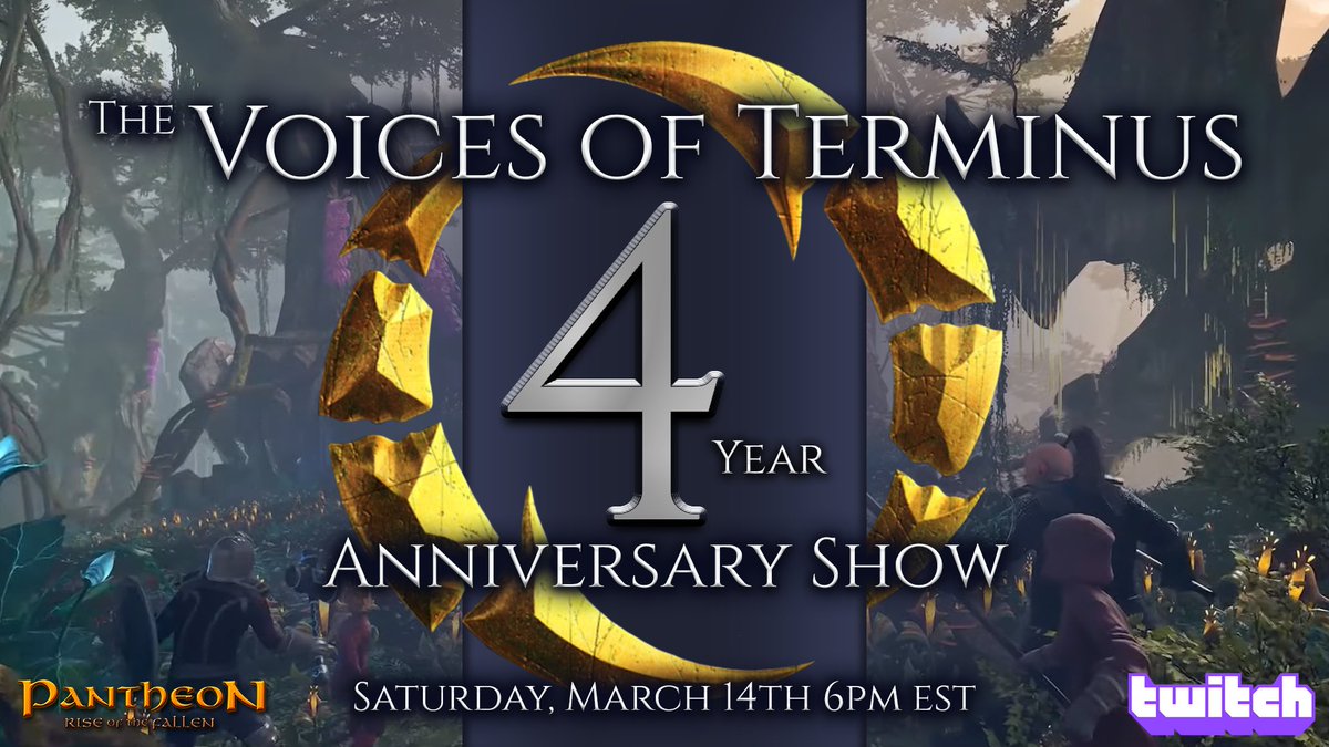 Pantheon_VoT's tweet photo. Join the VoT Crew as we celebrate 4 years of supporting @PantheonMMO &amp; it`s awesome community! https://t.co/NlkViU05OR