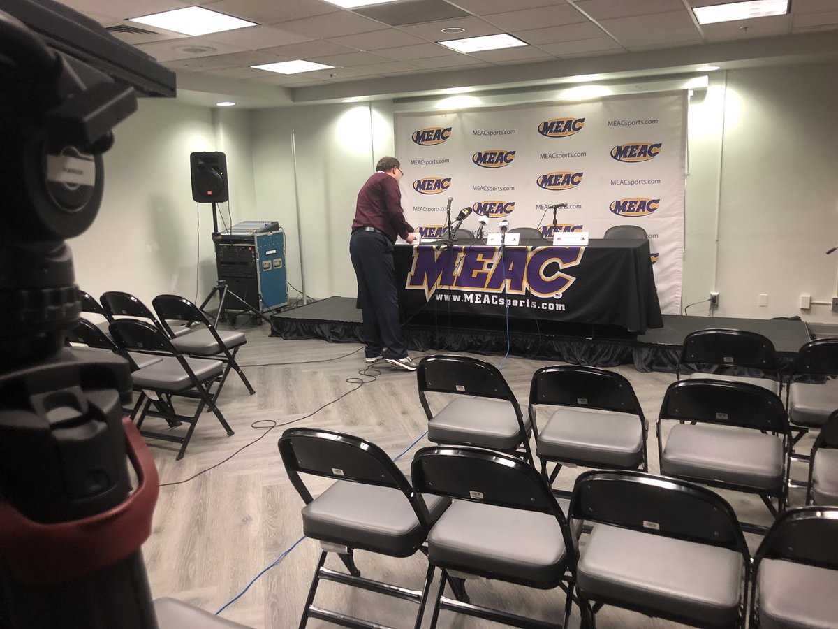 Nathan_Epstein's tweet photo. MEAC announced the remainder of the men’s and women’s basketball tournament at Scope has been suspended. Commissioner will hold press conference momentarily. @WAVY_News https://t.co/WAHo1Xob6T