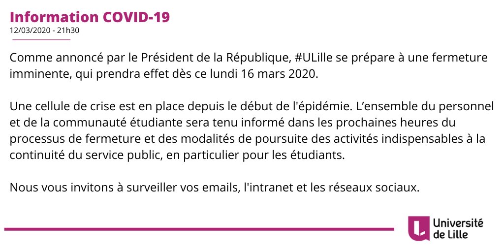 Université de Lille tweet media