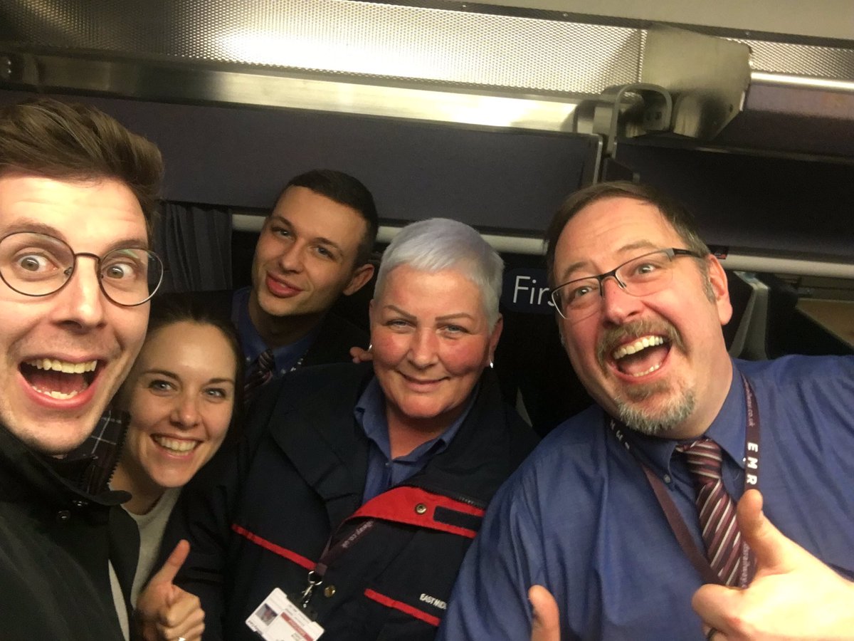 LauraAnderson88's tweet photo. @mattymidland @EastMidRailway @EastMidRailway #traincrewoftheyear thank you for brightening up our week. Kindness goes a long way x https://t.co/jYCU3exuql