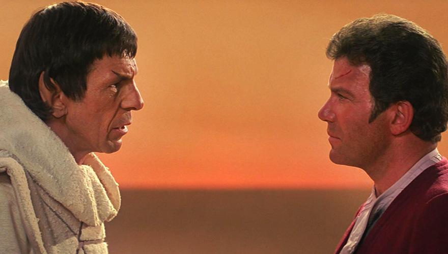 'Kirk: How are we doing?McCoy: How are "we" doing? Funny you should put it quite that way, Jim. "We" are doing fine. But I'd feel safer giving him one of my kidneys than what's scrambled in my brain'My  #FilmForTonight is  #StarTrekTheSearchForSpock   #StarTrek