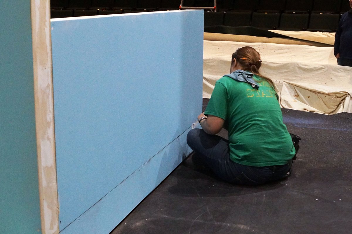 MBTheatre's tweet photo. The show must go on! Our tech crew is working hard getting our "Mary Jane" set up and ready for our audiences to enjoy! This moving drama will be running March 18th - April 12th. For tickets call our box office at (248) 377-3300 or visit https://t.co/8wjMKnmuko. https://t.co/64PsipODFq