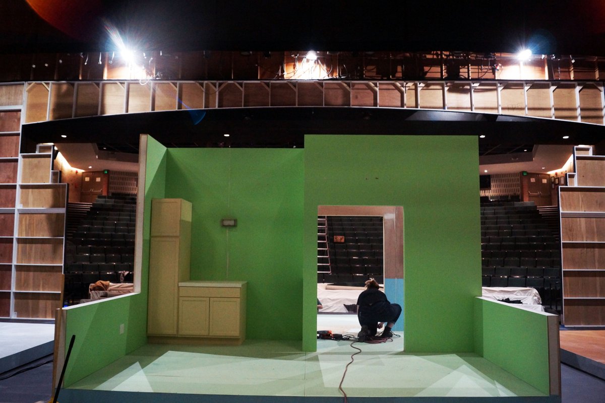MBTheatre's tweet photo. The show must go on! Our tech crew is working hard getting our "Mary Jane" set up and ready for our audiences to enjoy! This moving drama will be running March 18th - April 12th. For tickets call our box office at (248) 377-3300 or visit https://t.co/8wjMKnmuko. https://t.co/64PsipODFq