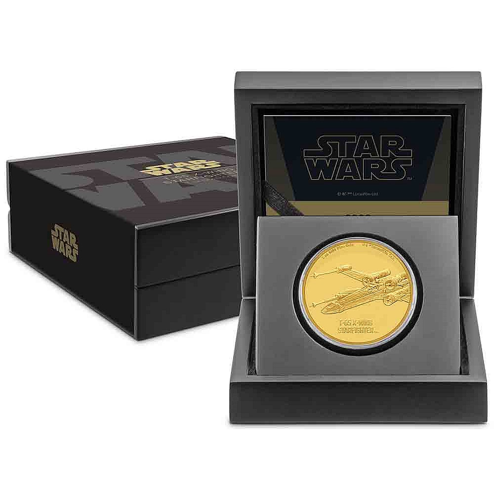 Collectcoins's tweet image. The third edition of the extremely limited STAR WARS™ Ships Gold Coin Sis dedicated to the iconic T-65 X-Wing Fighter™.

Niue 250 dollars 2020 1oz gold coin
Mintage: only 50

#starwars #nzmint #goldcoin #t65xwingfighter
collectcoins.com/sw-ships