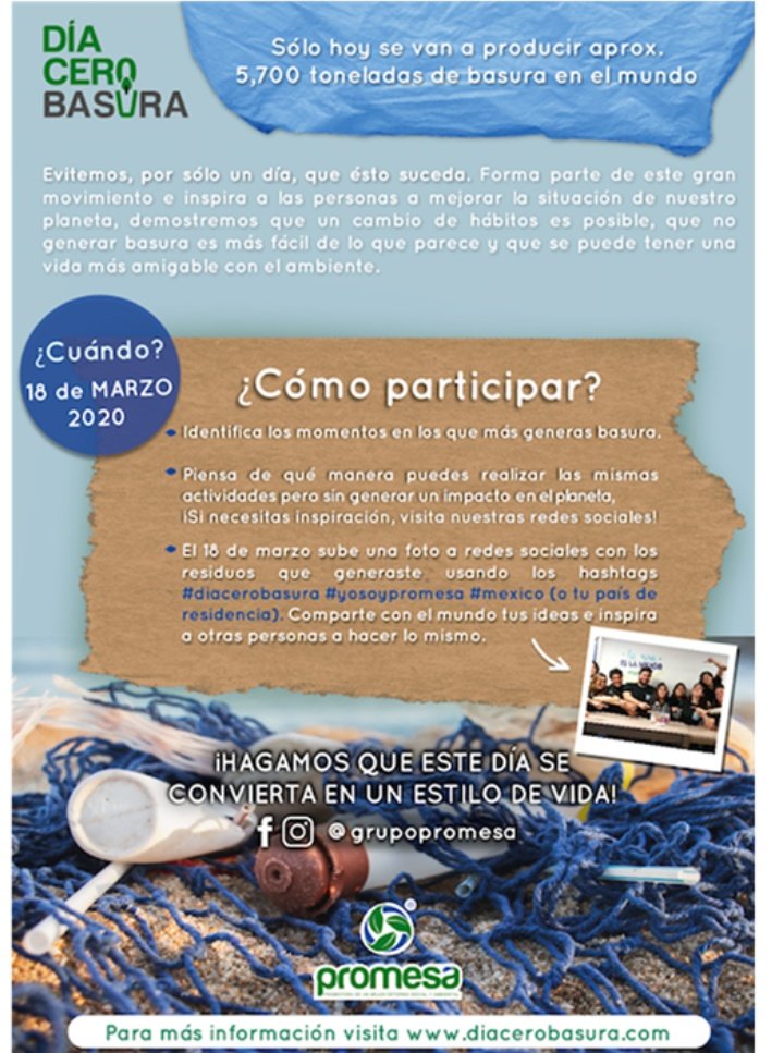 SuGar_Pz's tweet photo. Para el próximo 18 de Marzo se está promoviendo la iniciativa #DiaCeroBasura por parte de grupo promesa, en mi oficina somos parte de este reto, debido a la cantidad de desechos que generamos diariamente, estamos realizando este esfuerzo en conjunto para contribuir al bienestar d https://t.co/231zYui5Of
