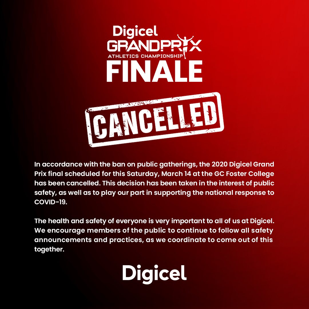 DIGICELJamaica's tweet photo. ***Public Advisory*** #DigiGrandPrix https://t.co/1QhBTMot4Q