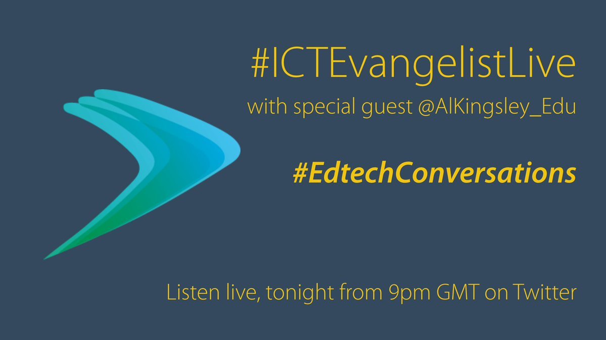 ICTEvangelist's tweet photo. Join me and @AlKingsley_Edu in ten minutes for this week's episode of #EdtechConversations live here on Twitter! #ICTEvangelistLIVE https://t.co/79A1hLWXvW