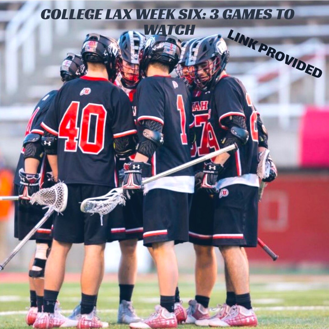 Season ain’t looking good but there’s still games scheduled. Here are 3️⃣ games to watch. Link: logicallacrosse.com/post/week-six-… 🥍 #Lacrosse #NCAA #CoronavirusOutbreak
