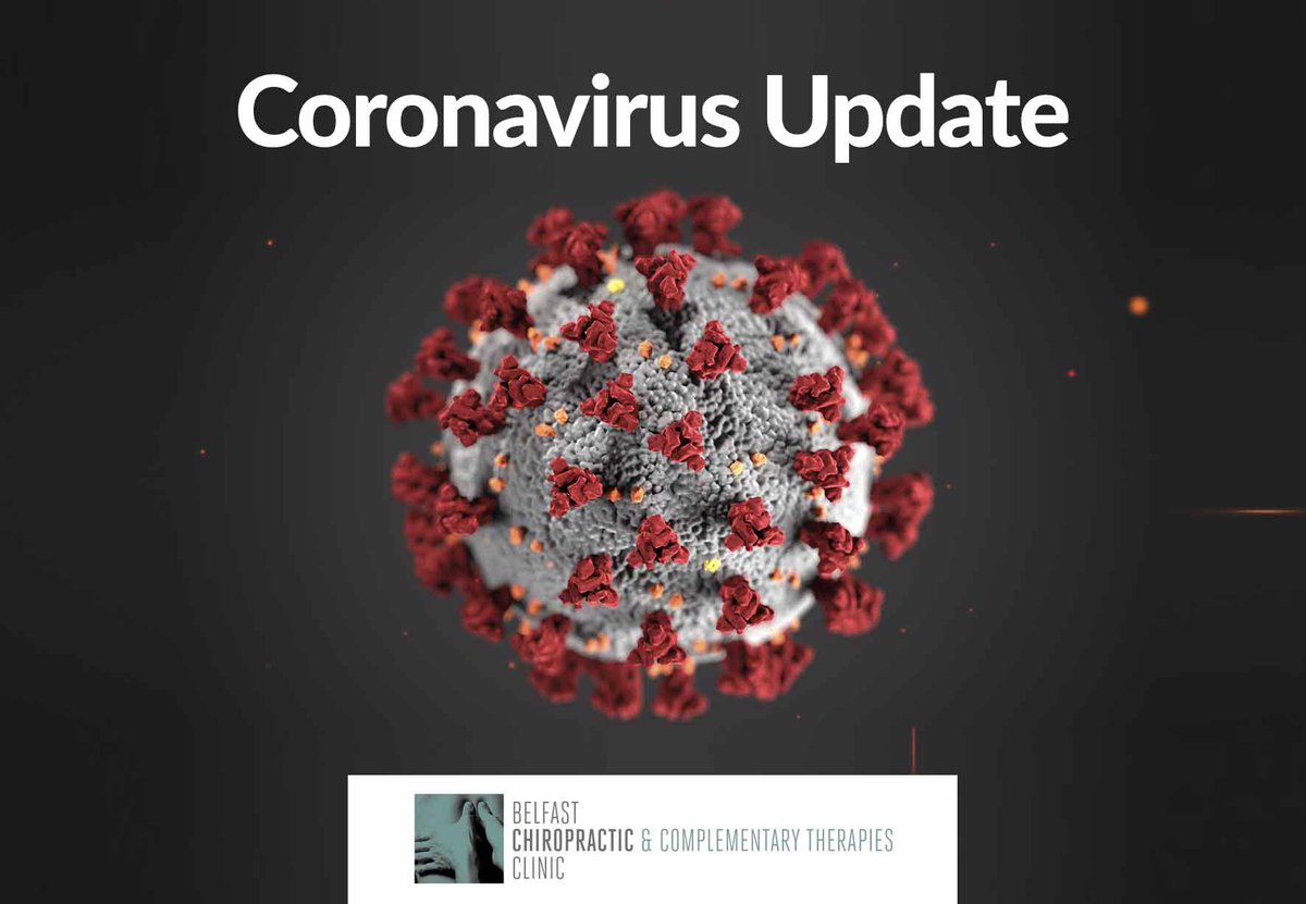 belfast_chiro's tweet photo. As we keep a watchful eye on official government advice re #Coronavirus, we are being proactive with regard to the current health crisis.
Information in relation to attending the Clinic can be found here  https://t.co/p0NDzqwkNc https://t.co/uYbxydIjtK