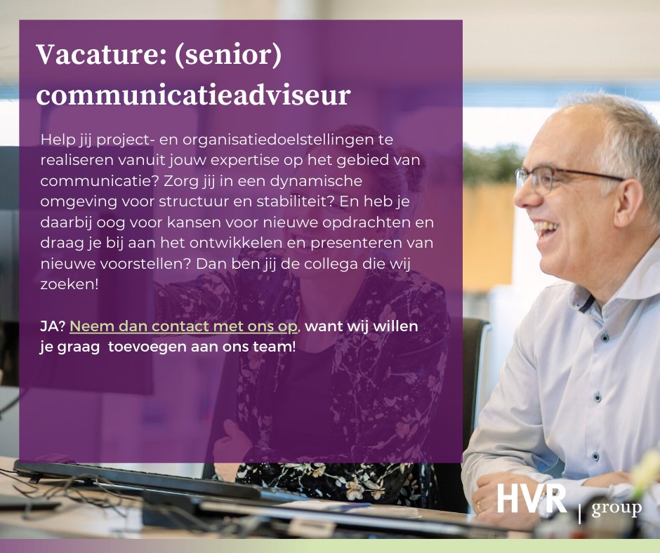 HVRGroup's tweet image. Ja hoi, nieuwe📢 #vacature alert ❗️ Wij zoeken nóg meer  toppers! Ben jij een echte spin in het web, vind je maatschappelijke thema's belangrijk en werk je graag op meer klussen tegelijk? Solliciteer dan voor 27-3 op de #senior of #medior functie: hvrgroup.nl/vacatures