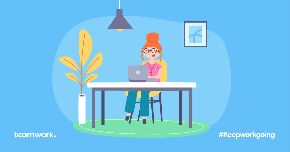 teamworkdotcom's tweet photo. Whether you work remotely every day or just work from home when you need to, we’ve compiled some simple tips that can make it easier for you. #keepworkgoing   https://t.co/SfVZelP60p https://t.co/mxji6RTSgN