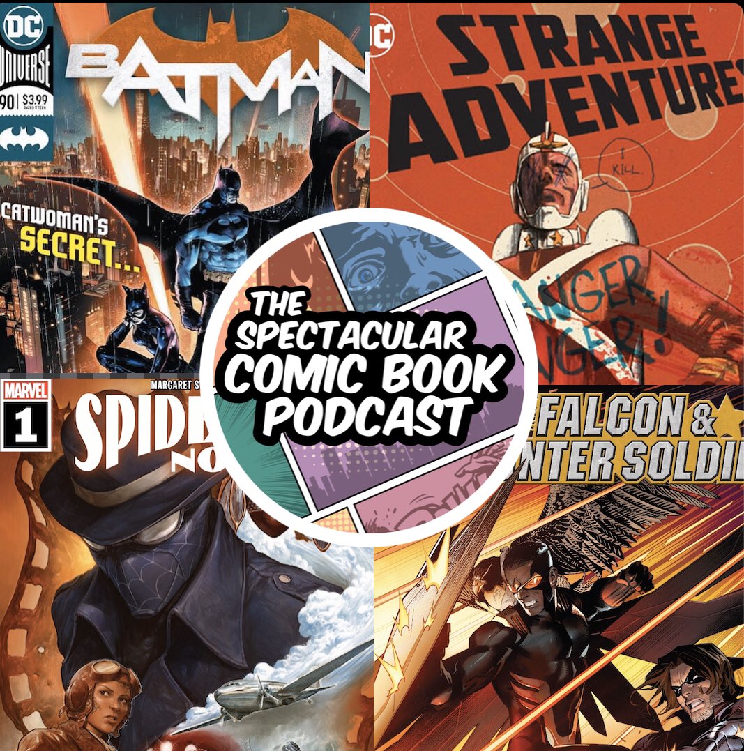 TheComicBookPod's tweet photo. This week #reviews include Batman #90, Strange Adventures #1, Spider-Man Noir #1, Falcon &amp; Winter Soldier, Strange Academy #1, The Flash #750! @skottieyoung @humberto_ramos @zdarsky @MChecC @viticci @DerekLandy @JamesTheFourth @TomKingTK @MitchGerads 

https://t.co/oPuR5Bcsok https://t.co/xIubTAtIi9