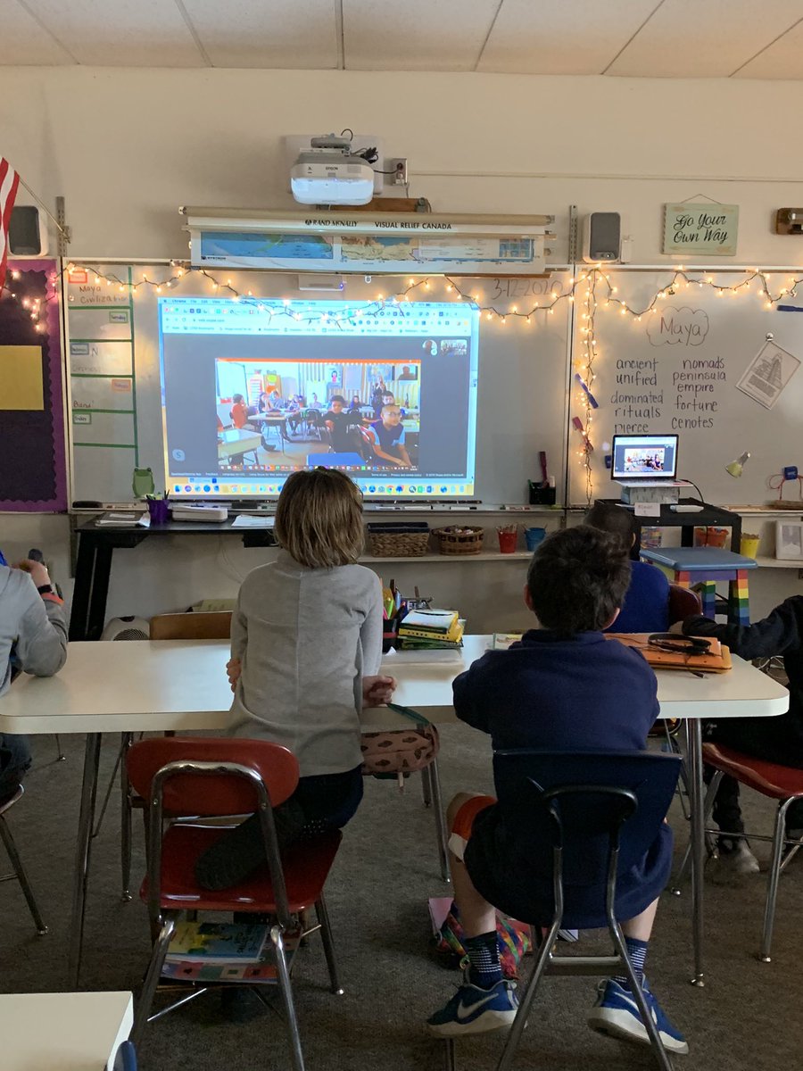 plsweeney1's tweet photo. So interesting! 5th grade #WFEreaders just did a @SkypeClassroom with professor of modern day Maya farming. Important for us to remember that people all around the world share things in common with us! #grateful for @NatGeo for helping me make my readers into explorers! https://t.co/ruLsM5GaDX