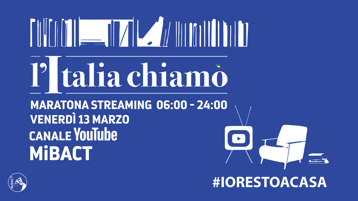 PilottaParma's tweet photo. Partecipa alla lunga maratona solidale in diretta domani sul canale @YouTube del #MiBACT (https://t.co/fu7g5bcRKu): dalle 6 del mattino fino a mezzanotte, insieme ad artisti, scienziati, giornalisti, per la raccolta fondi in favore di @DPCgov.
@Mibact #iorestoacasa https://t.co/TjHiBcYLvc