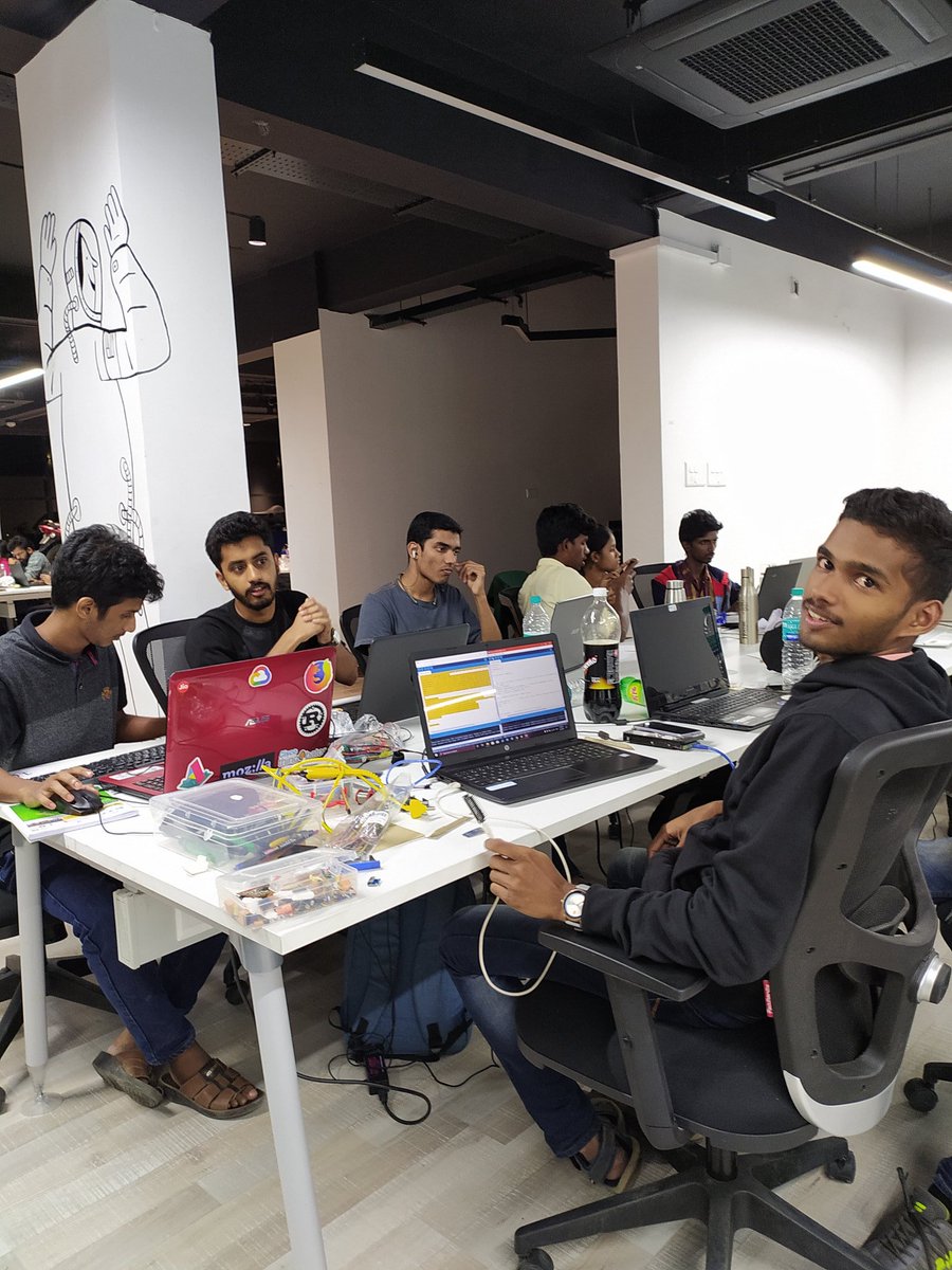 iamRafiRasheed's tweet photo. Last two weeks were awesome.Attended as a mentor in Hackoholics in Coimbatore and why hack in Kochi.Met many young tech geeks, debugged many projects,night Vibes, foods,goodies and a lot++; thanks to @aic_raise, @Maker_Gram for
Giving this opportunity.  #hackathon #makergram https://t.co/FABYCrntum