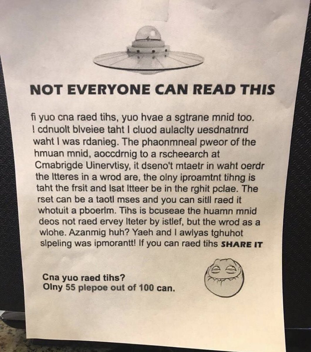 Can anyone read this...be honest