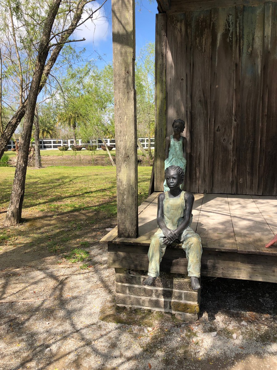 WallaceCenter's tweet photo. “You cannot tell the history of Louisiana, the south or of America without telling the history of the enslaved peoples who helped build these places. The history of Enslaved peoples is the history of America.” @maisonzella on the #ngfn2020 site visit to the @WhitPlantation https://t.co/2KWheC5Y91