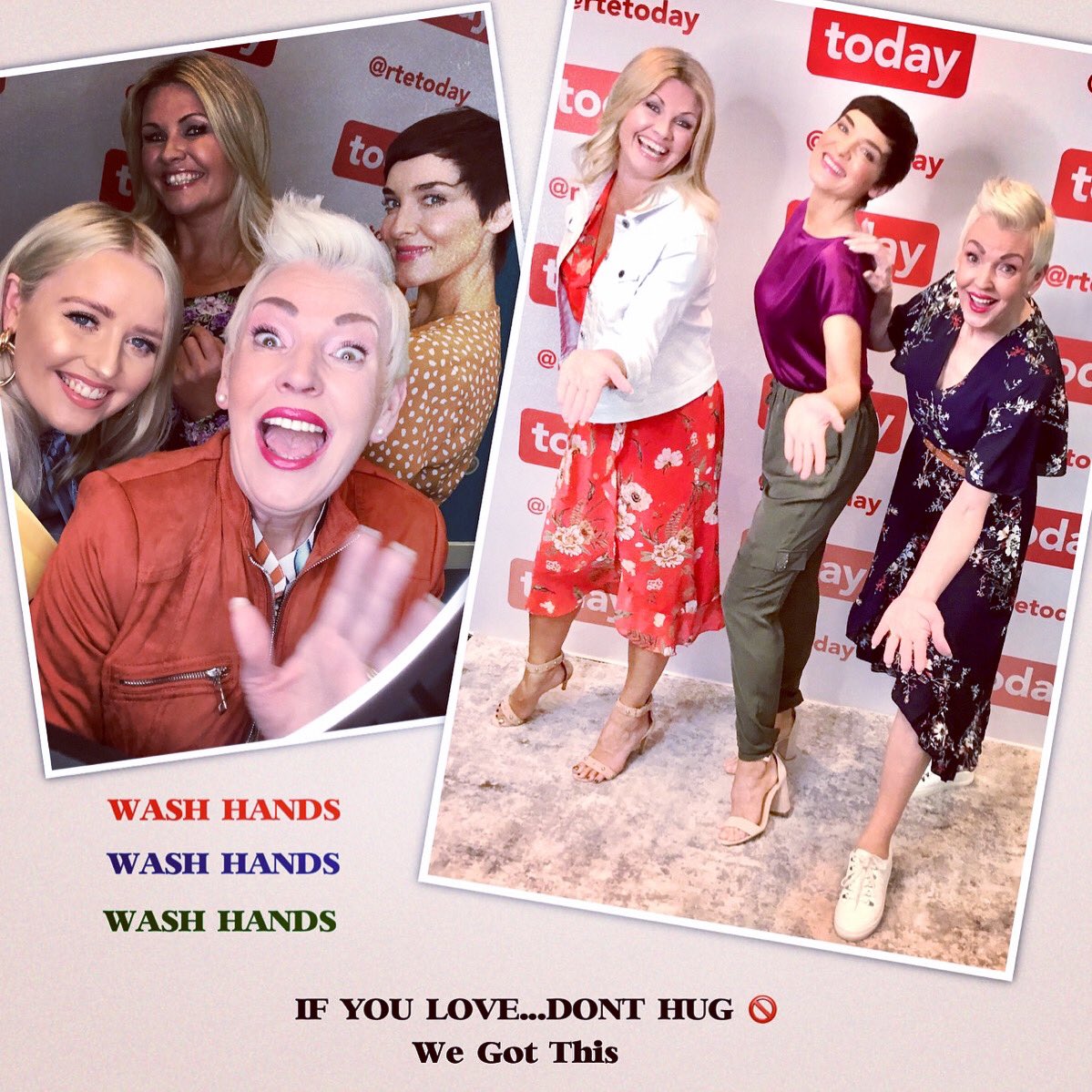 VintageVogue50's tweet photo. Please join us in sharing your pics #WashYourHands #IfYouLoveDontHug #IfInDoubtDontGoOut 🙌💚@RTEToday @Upfrontmodels @echolivecork @irishexaminer @orladiffily @PaulaRSVP @DouglasPostMag @DonegalNoel @daly_anna @fiona96fmnews @DeirdreOKane1 @deshocks https://t.co/8tEmKZlcnD
