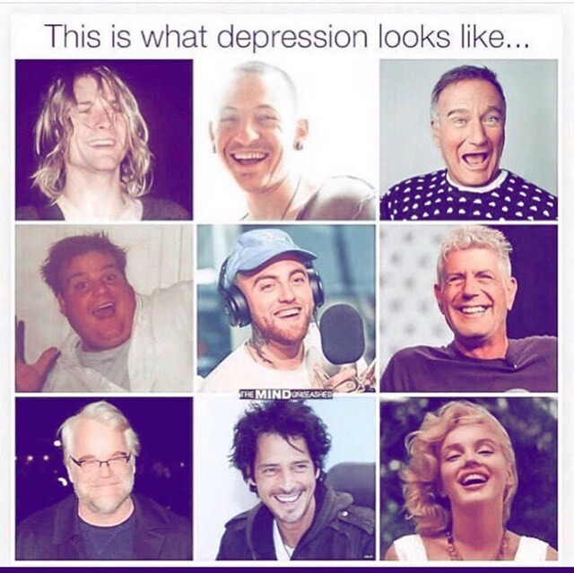 This is what depression looks like. Be gentle with yourself and those around you. 
Repost from <a href="/mrdavidmccullar/">David McCullar</a>
•
What’s underneath the surface. Tears of a clown. Taken from Cuzzo <a href="/jewelljonesmi/">uncle jew</a>  #tears #tearsofaclown #mentalhealth #mentalhealthawareness ift.tt/38L9lTy