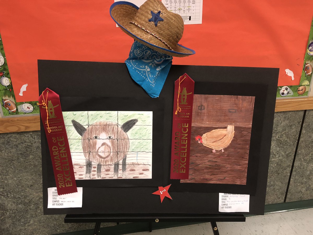 ruddi68's tweet photo. @ValleyWestEs Manatee rodeo  inspired art on display.. Here are a few of the rodeo committee's favorites. https://t.co/eOcro7dHqr