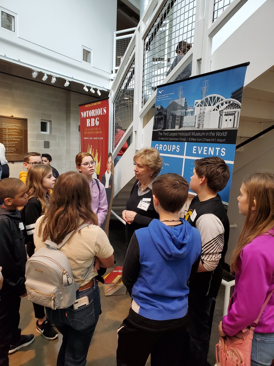 ihmec's tweet photo. While touring the Museum, some students had the unexpected bonus of talking with Holocaust Survivor and visitor services volunteer, Lillian Zoloto, who was a hidden child in Belgium.
#NeverForget #IHMSLD https://t.co/XxnvgZNlXA