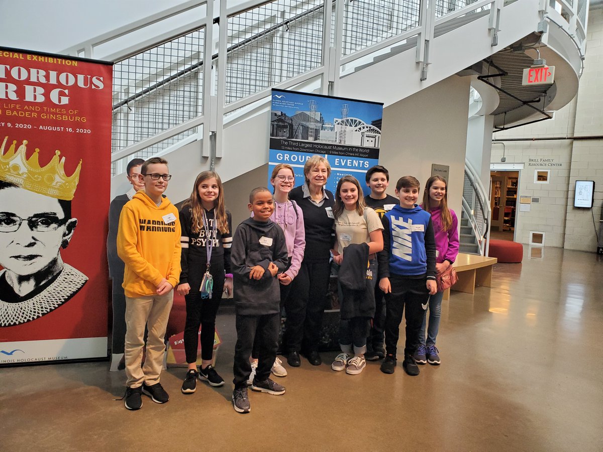 ihmec's tweet photo. While touring the Museum, some students had the unexpected bonus of talking with Holocaust Survivor and visitor services volunteer, Lillian Zoloto, who was a hidden child in Belgium.
#NeverForget #IHMSLD https://t.co/XxnvgZNlXA