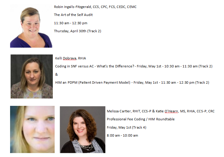 MNHIMA's tweet photo. We've got a great speaker line up for the 2020 MHIMA Annual Meeting!!! Check out these speakers to brush up on your coding! #SetSail2020
For the full schedule, go to: https://t.co/lyZwm6BrHr https://t.co/5PcgS0b2As