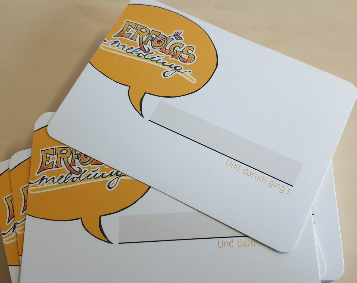 Am Ende einer Arbeitswoche fällt es mir manchmal schwer, vor lauter Problemen und Hürden auch die Erfolge zu sehen. Dank @janwilland werden jetzt die kleinen und großen Arbeitserfolge festgehalten und zeigen, wie viel ich doch geschafft habe!  #erfolgsmeldung