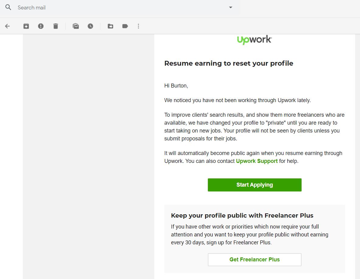 burtonmorris's tweet photo. re: @ThisIsSethsBlog from 3/6/20

Hey @Upwork

I was just on your platform recently &amp; turned down a couple bad offers.

Then I got this in my inbox today.

Please explain to the #freelancer community. And don't say it's to "improve clients search results."

Thank you. https://t.co/zsVXGD7hlU