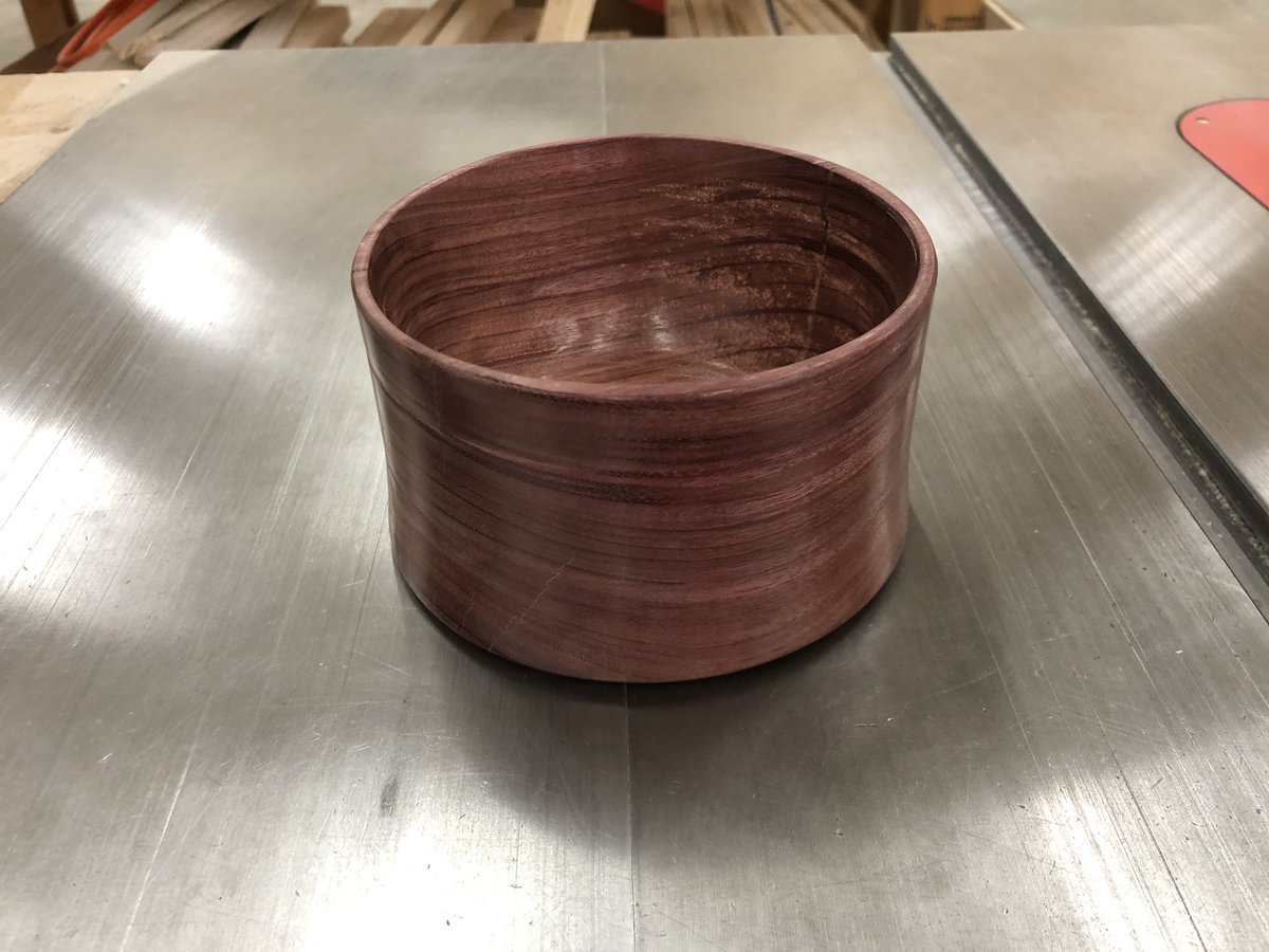 Griffin B just finished this beautiful Purple Heart bowl! Nice work Griffin!