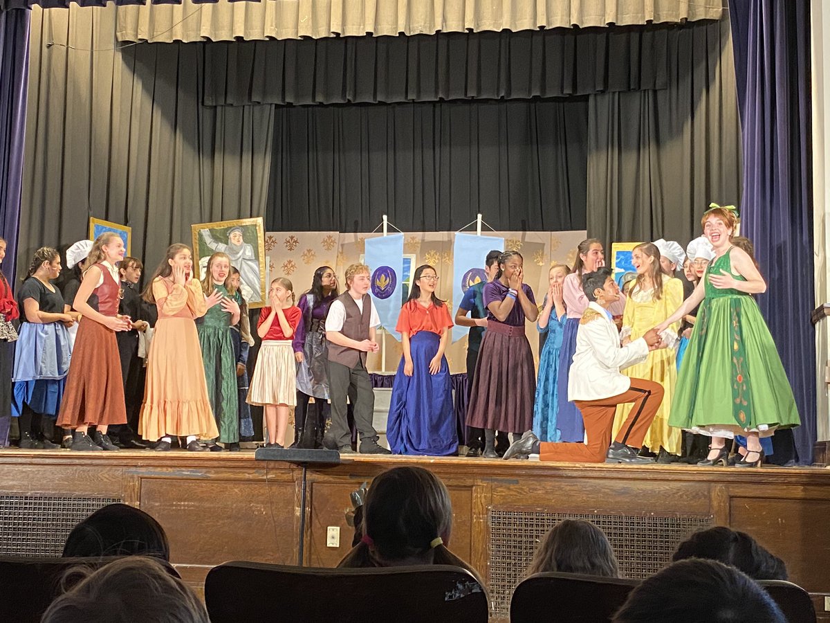 We got to watch the first performance of Frozen this morning and we LOVED it! So proud of the big kids! ❄️