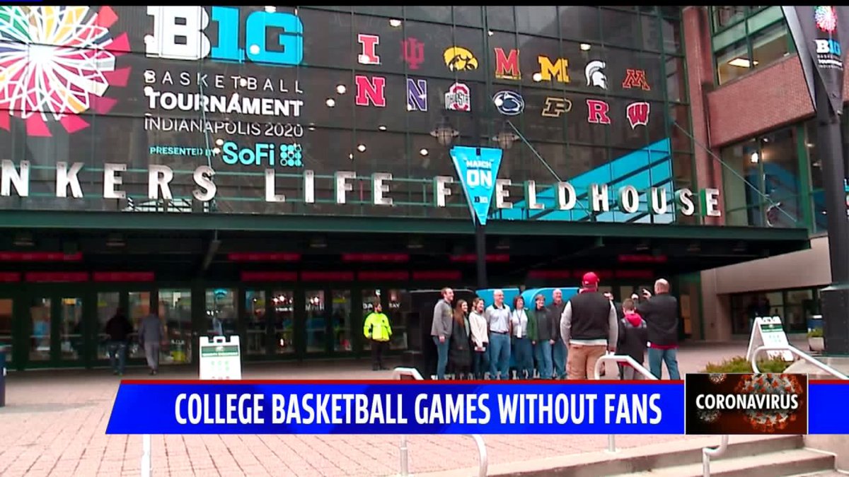 IndianapolisUSA's tweet photo. Fans in Indy for Big Ten Tournament react to NCAA decision to play games without fans https://t.co/GbYJdkK0do https://t.co/OZnA7RjZ7e