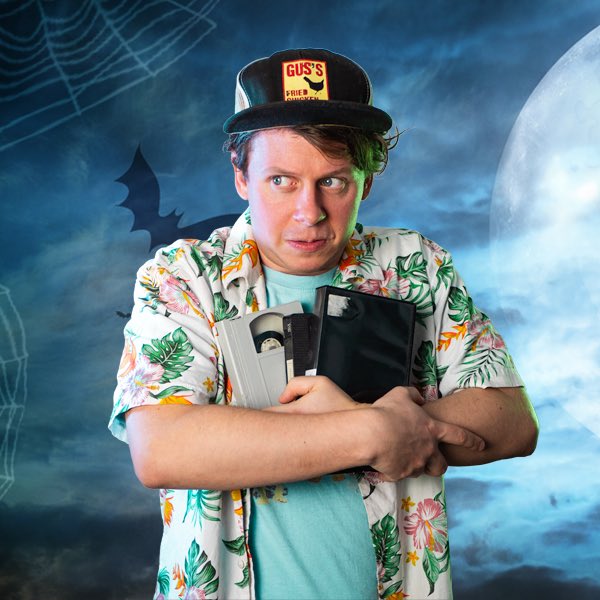 burnbrightplay's tweet photo. Meet Mikey! The brave second member of Super Scary Film Club is DEFINITELY up for a horror marathon. Definitely. Just leave the lights on, OK? 

🍿 Book your tickets and #JOINTHECLUB: https://t.co/6ZHbHCvMMR 🍿 https://t.co/7TDHA4URDt