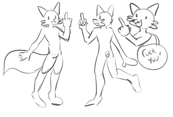 make your next ref sheet aggressive as hell for no reason i dare you 