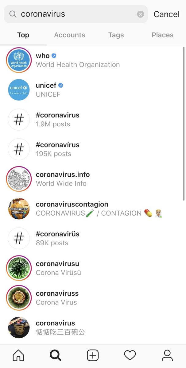 Next:  @Instagram.Similar to Snapchat, from what I can see the app doesn’t offer any COVID19 information to users. Similarly, I haven’t seen any Instagram-sponsored information in my newsfeed.