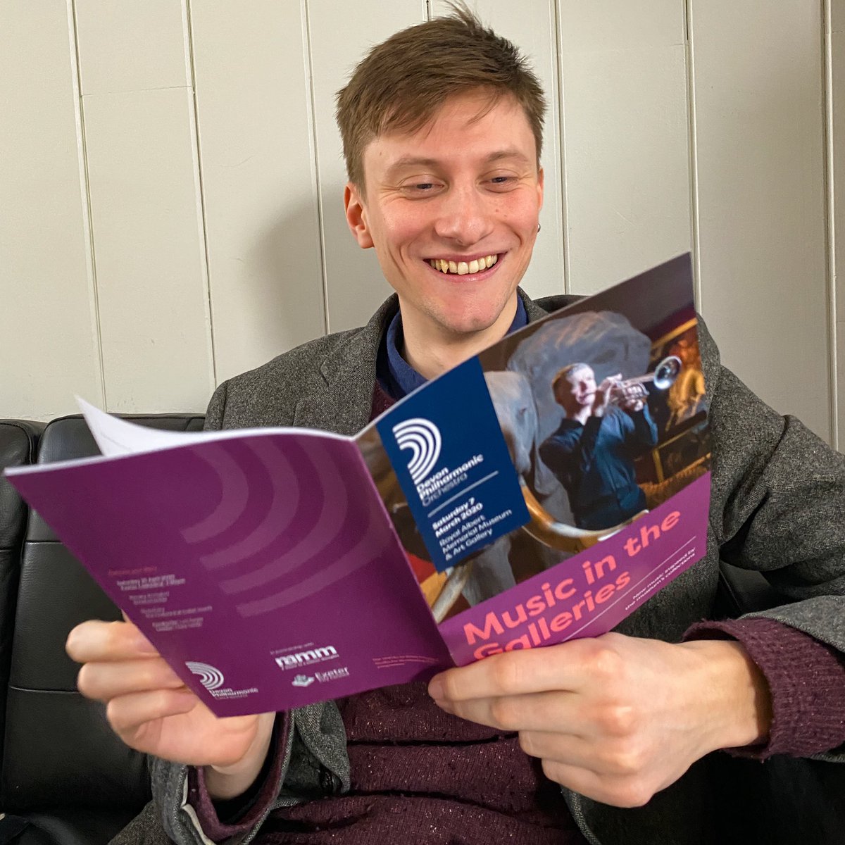 DevonPhilO's tweet photo. If you were at Music in the Galleries at @RAMMuseum on Saturday evening, you’ll have seen the programme which was designed for us by the talented team at  @DriveStudio https://t.co/RJCe0gDish
