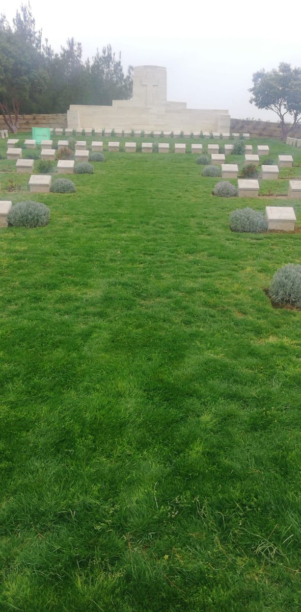bnbgundogan's tweet photo. @CWGC #LalaBabaCemetery #Suvla new grass seed mix. Looks like we made a good choice. Well done #Gallipoliboys #SuvlaTeam @Bennett22David @Umit_Kygz @canbaycan60 https://t.co/BBdJ6bABqL