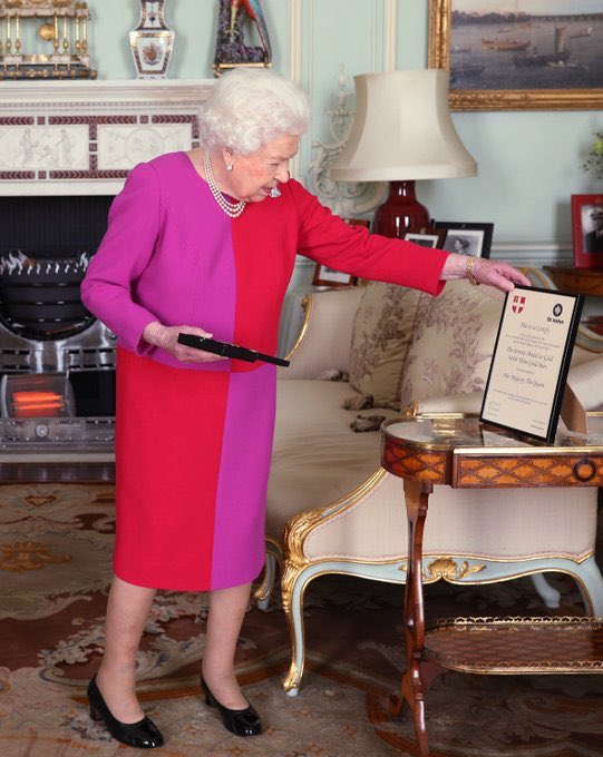 Plaid_Queen's tweet photo. What an honour it is to be the recipient of #TheOrderofStJohns first ever service medal in Gold presented to me during an audience with Lord Prior, Professor Mark Compton. https://t.co/a1aSG2O6E0