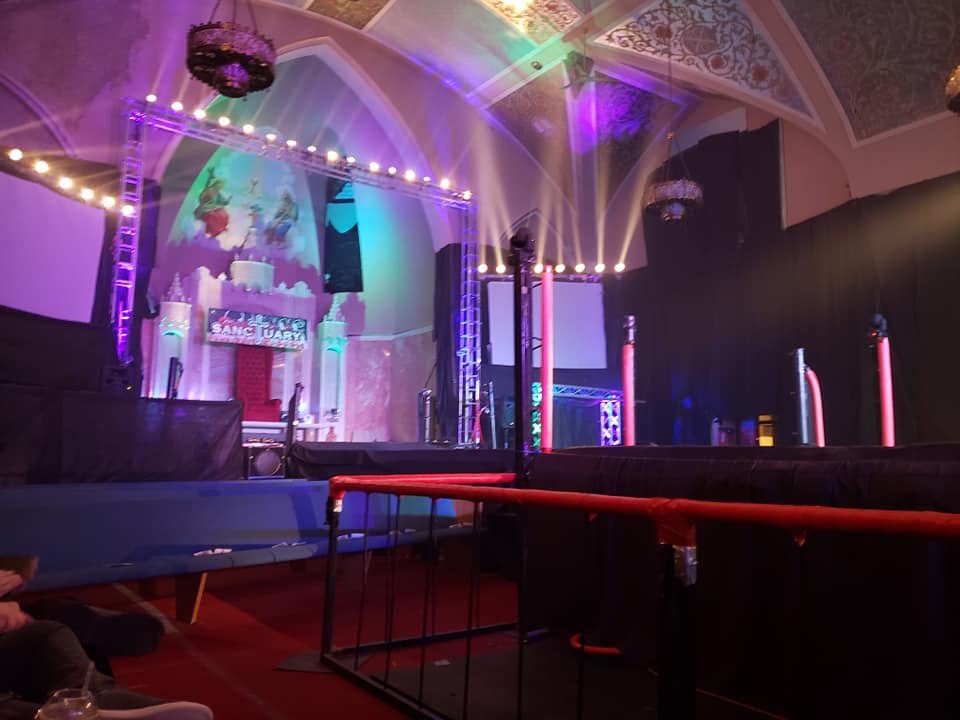 AngryWrestleVet's tweet image. @SanctuaryPAtv will continue to produce content #ClosedSet #Studio @WWE @AEWonTNT @IMPACTWRESTLING @nwa