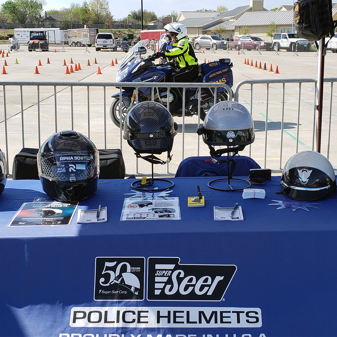 SuperSeerCorp's tweet photo. Super Seer is setup at @cotpmco. Stop by the Seer Helmets booth and get registered to win the following:
1) Free Seer Carbon Fiber Half-Helmet
1) Free HJC Carbon Fiber Modular Helmet
#cotpmco #seerhelmetsonduty #policemotorcycle #policemotorcyclecompetition https://t.co/nQDvXgwpyO