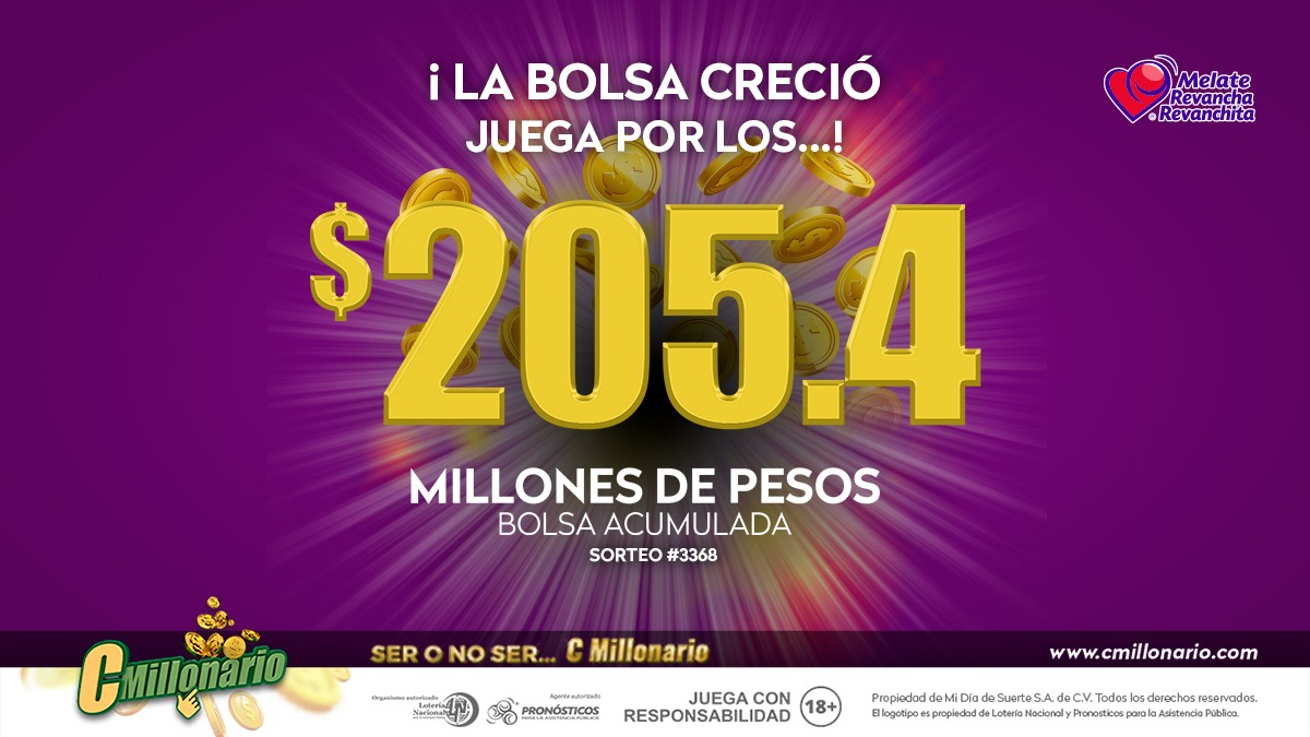 $205.4 millones, es la cantidad que acumula la bolsa de #Melate, Juega en nuestra app, utilizarla es gratis y súper sencillo: 
🏠 bit.ly/2Zqszxi
🍏 APP para IOS apple.co/2JRgbyk
👾 APP para ANDROID bit.ly/2JQZq6l
@pronosticos_mx