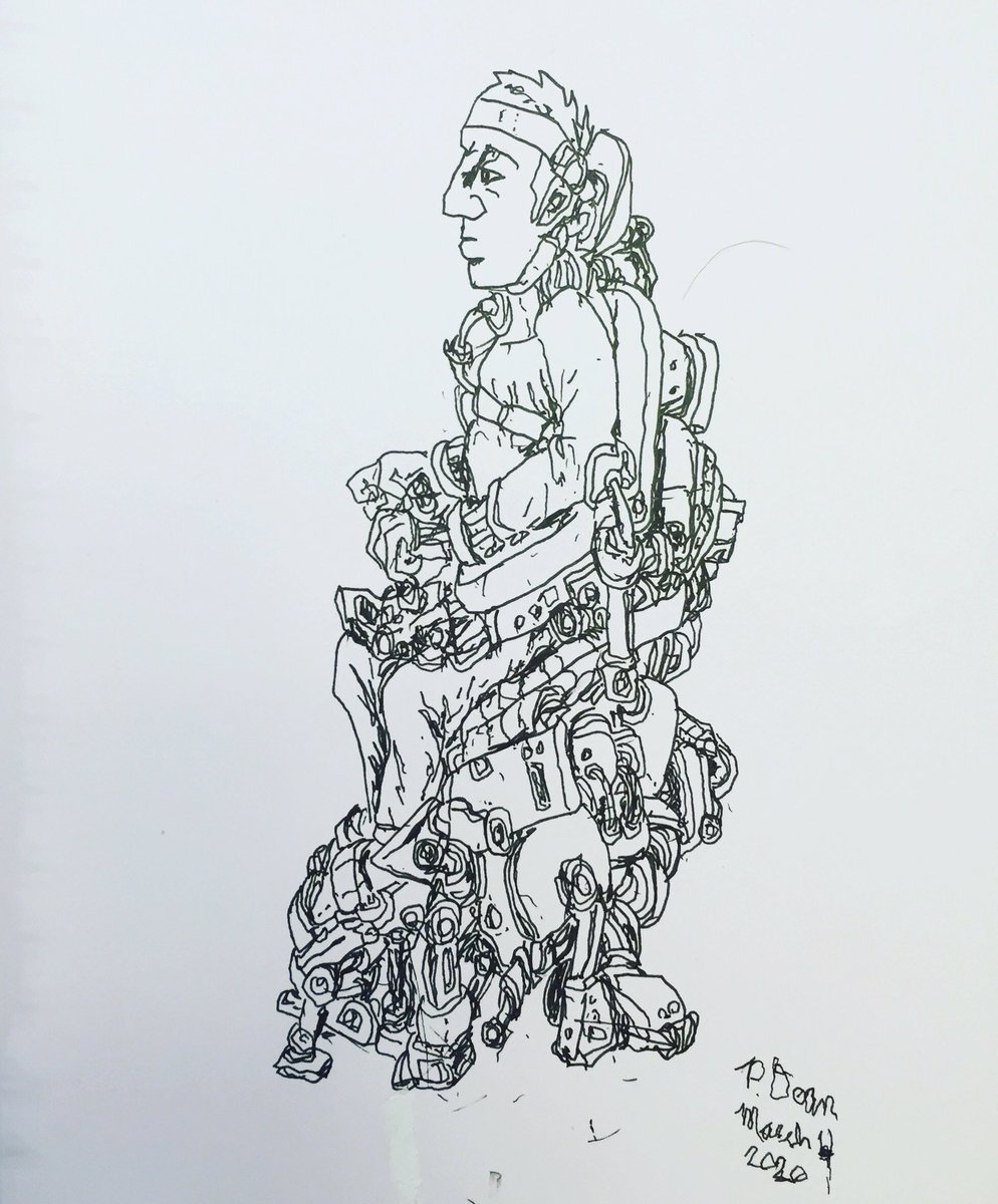 PDean_Yeah's tweet photo. “Wheelchair of the Future”, drawn yesterday evening.
#drawingwhiledisabled #als #wheelchair #wheelchairlife #handicaplife #scifi #scifiart https://t.co/9w4aaxuwhV